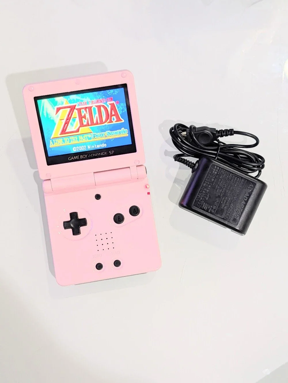 Glossy Pastel Pink Nintendo Game Boy Advance SP GBA SP System with v5 IPS Screen